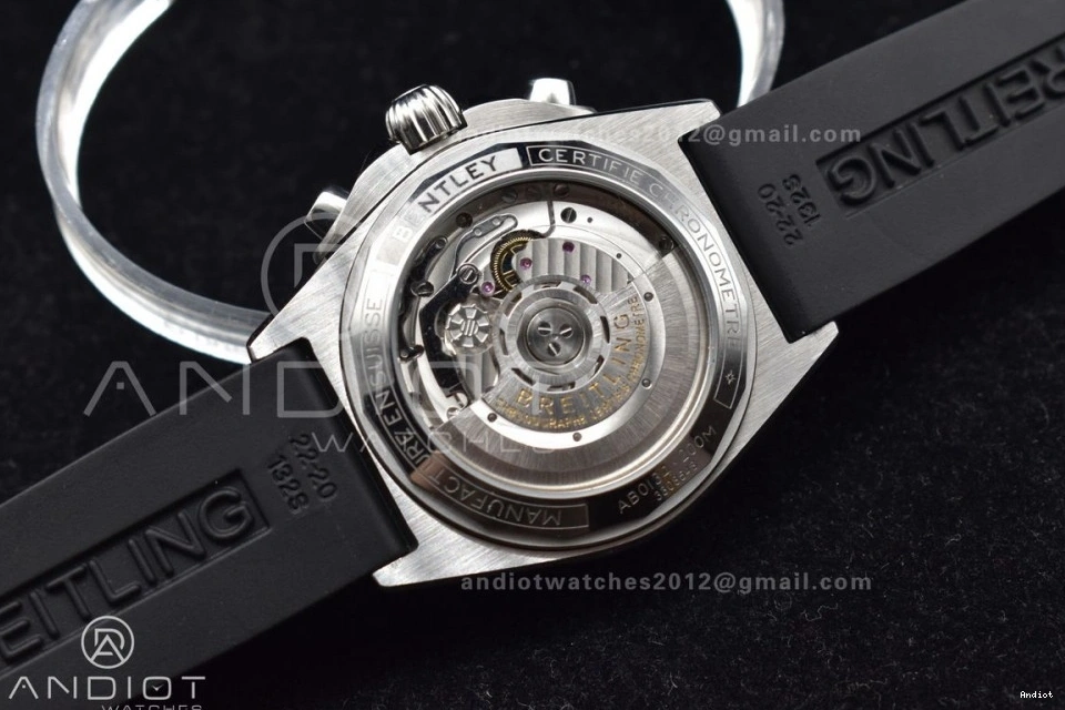 L-Silver 1:1 Navitimer BLS Version 43mm Best LE A7750 SS Chrono B01 Blk 0801
